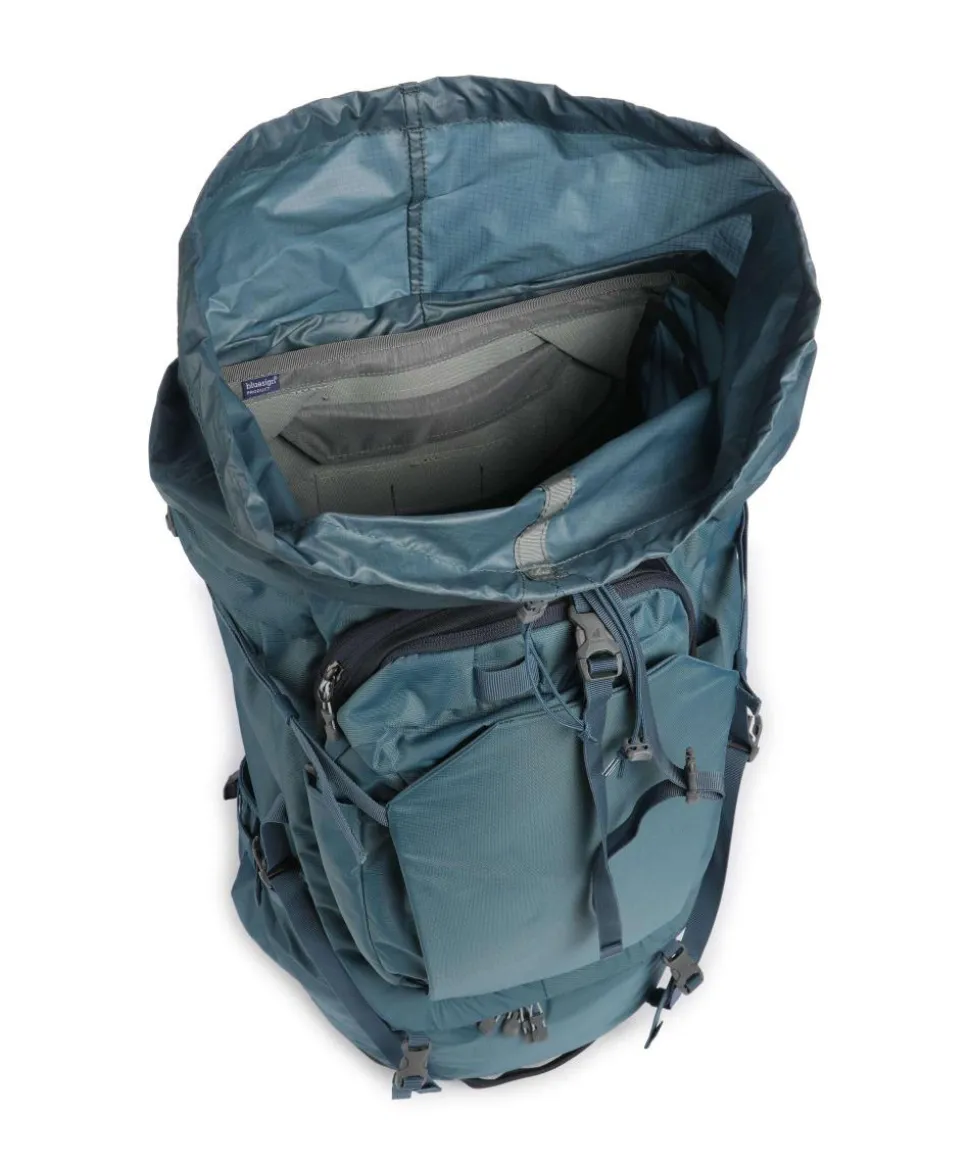 Voyager 65+10 Wanderrucksack 13″ recyceltes Polyamid, recyceltes Polyester grünblau