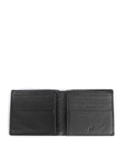 Voyager Billfold 10 Kreditkartenetui genarbtes Rindsleder schwarz