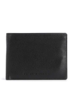 Voyager Wallet 7 Geldbörse genarbtes Rindsleder schwarz