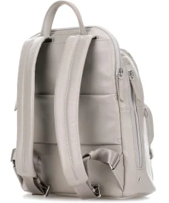 Voyageur Dori Rucksack 12″ fein genarbtes Rindsleder grau