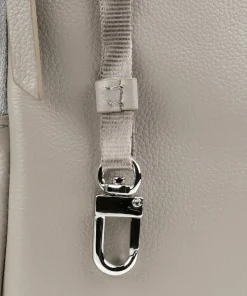 Voyageur Dori Rucksack 12″ fein genarbtes Rindsleder grau