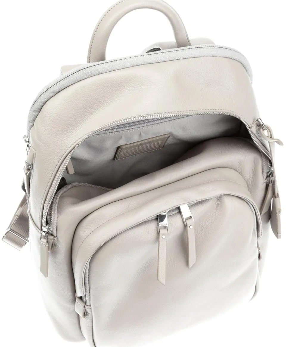 Voyageur Dori Rucksack 12″ fein genarbtes Rindsleder grau