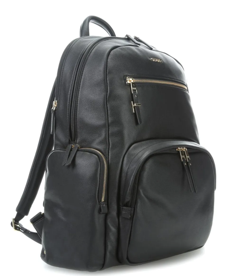 Voyageur Rucksack Leder schwarz