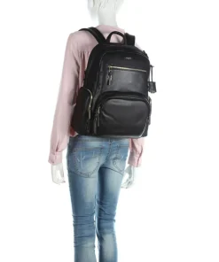 Voyageur Rucksack Leder schwarz