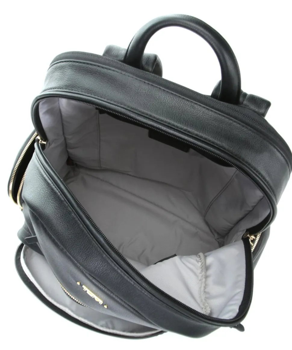 Voyageur Rucksack Leder schwarz