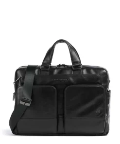 W136 Aktentasche 15″ fein genarbtes Rindsleder schwarz