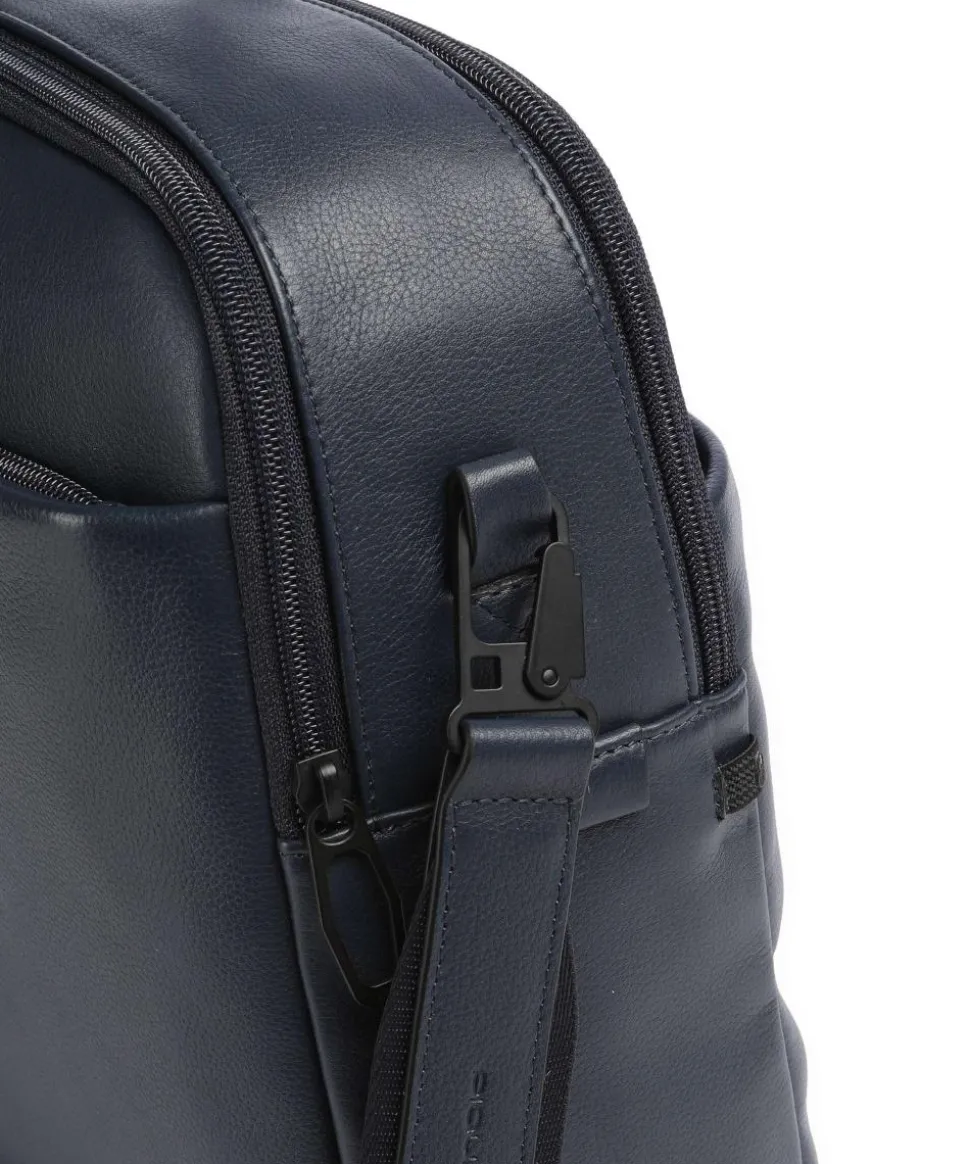 W137 Aktentasche 16″ fein genarbtes Rindsleder dunkelblau