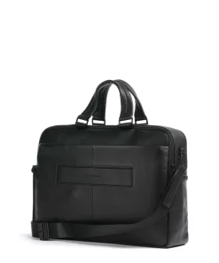 W137 Aktentasche 16″ fein genarbtes Rindsleder schwarz
