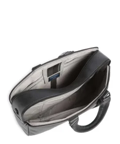 W137 Aktentasche 16″ fein genarbtes Rindsleder schwarz