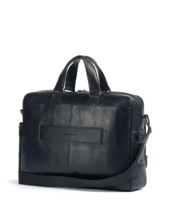 W136 Aktentasche 15″ fein genarbtes Rindsleder dunkelblau