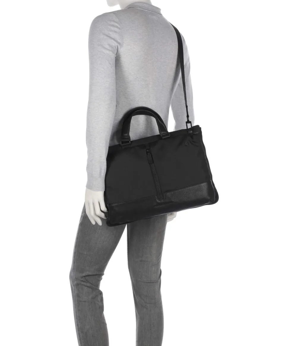 W138 Aktentasche 16″ recyceltes Polyester schwarz