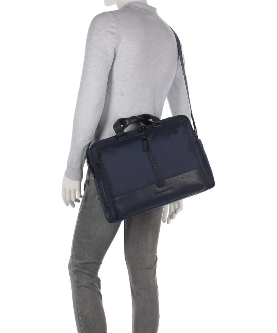 W138 Aktentasche 16″ recyceltes Polyester dunkelblau