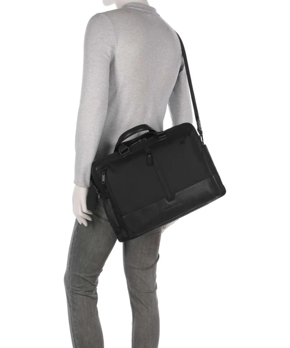 W138 Aktentasche 16″ recyceltes Polyester schwarz