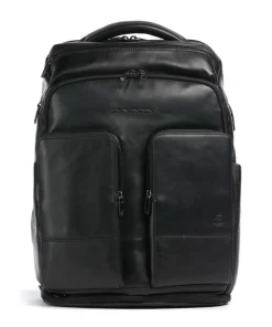 W136 Reiserucksack 14″ fein genarbtes Rindsleder schwarz