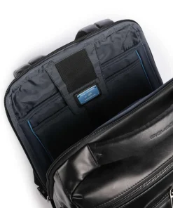 W136 Reiserucksack 14″ fein genarbtes Rindsleder schwarz