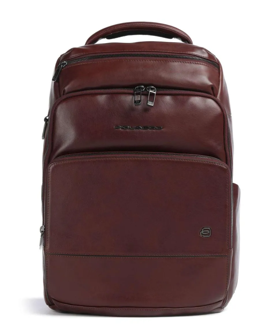 W136 Rucksack 14″ fein genarbtes Rindsleder tabak