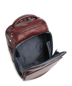 W136 Rucksack 14″ fein genarbtes Rindsleder tabak