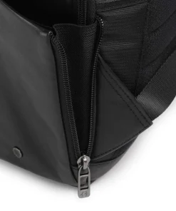 W136 Rucksack 13″ fein genarbtes Rindsleder schwarz