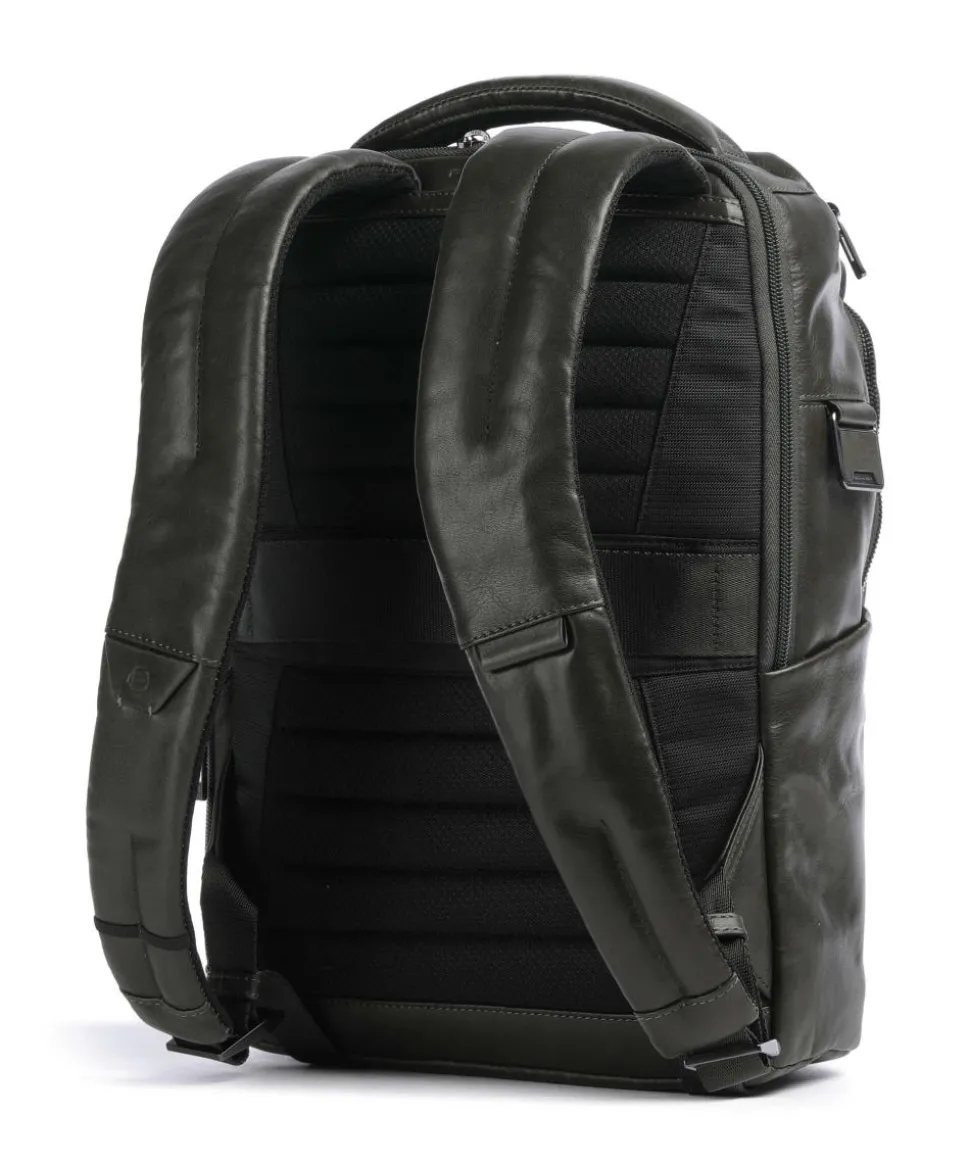 W136 Rucksack 13″ fein genarbtes Rindsleder olivgrün