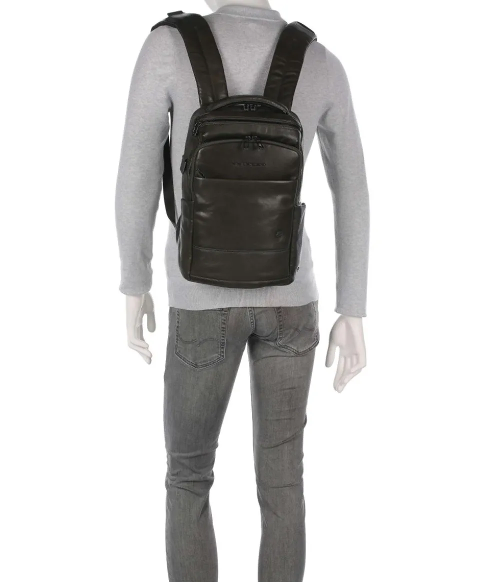 W136 Rucksack 13″ fein genarbtes Rindsleder olivgrün