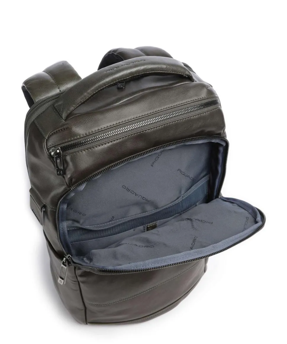 W136 Rucksack 13″ fein genarbtes Rindsleder olivgrün