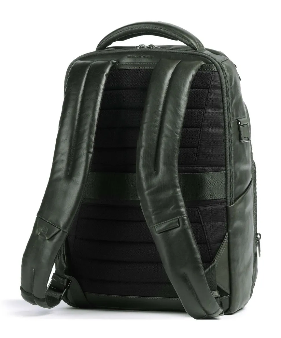 W136 Rucksack 14″ fein genarbtes Rindsleder khaki