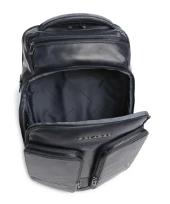 W136 Rucksack 14″ fein genarbtes Rindsleder dunkelblau