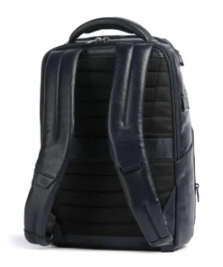 W136 Rucksack 14″ fein genarbtes Rindsleder dunkelblau