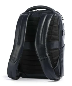 W136 Rucksack 13″ fein genarbtes Rindsleder navy