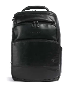 W136 Rucksack 14″ fein genarbtes Rindsleder schwarz