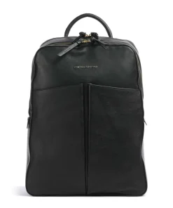 W134 Rucksack 15″ genarbtes Rindsleder schwarz