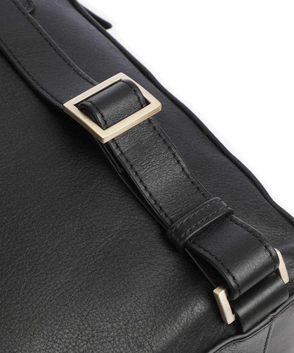 W134 Rucksack 15″ genarbtes Rindsleder schwarz