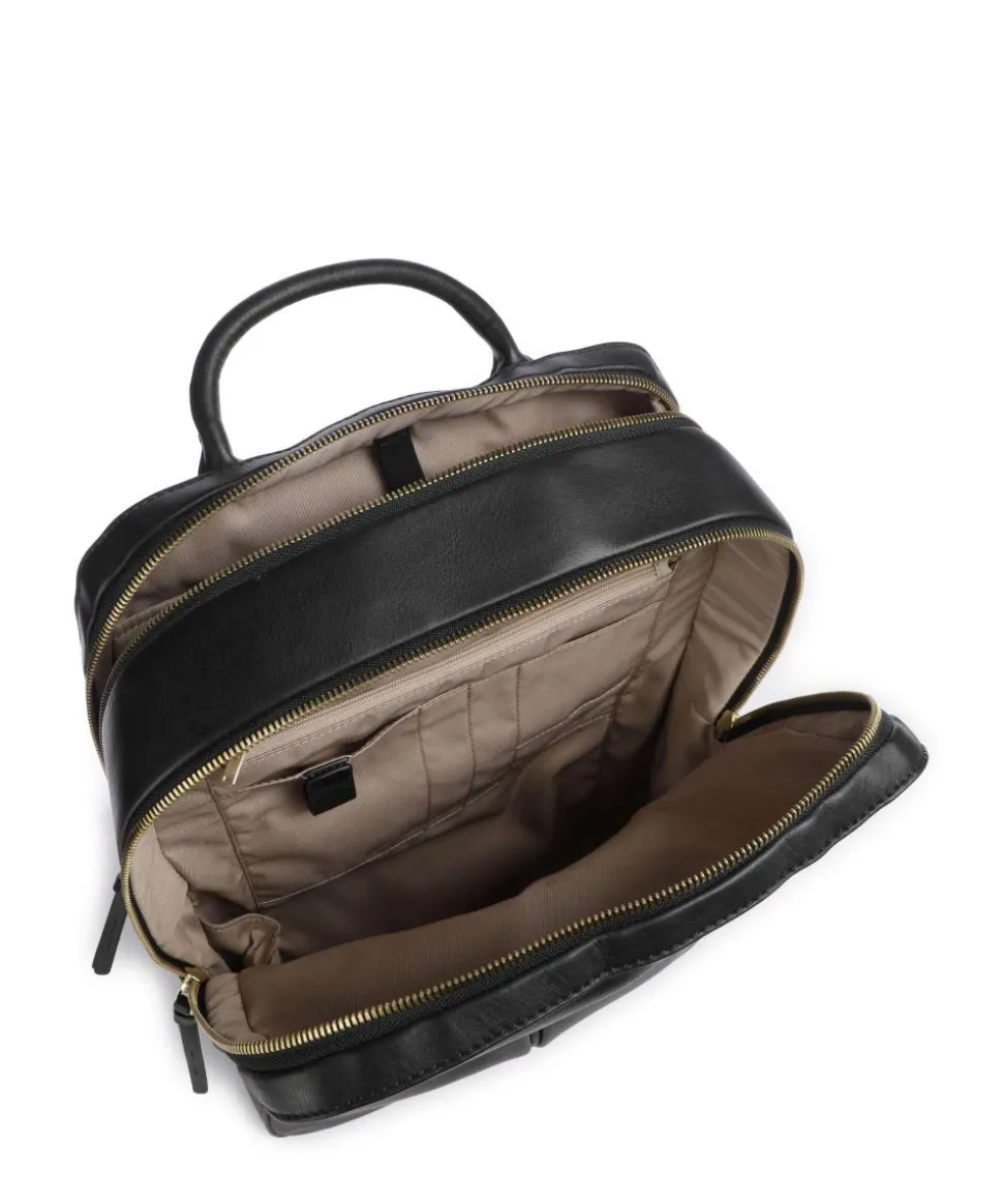 W134 Rucksack 15″ genarbtes Rindsleder schwarz