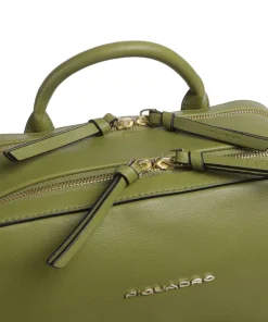 W134 Rucksack 15″ genarbtes Rindsleder olivgrün