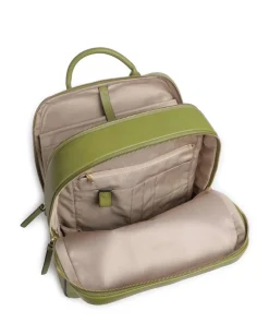 W134 Rucksack 15″ genarbtes Rindsleder olivgrün