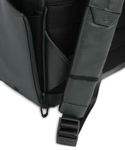 W137 Rucksack 13″ genarbtes Rindsleder dunkelgrün