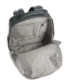 W137 Rucksack 13″ genarbtes Rindsleder dunkelgrün