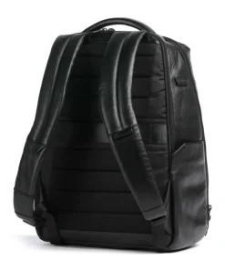 W137 Rucksack 14″ genarbtes Rindsleder schwarz
