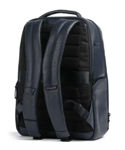 W137 Rucksack 13″ genarbtes Rindsleder dunkelblau