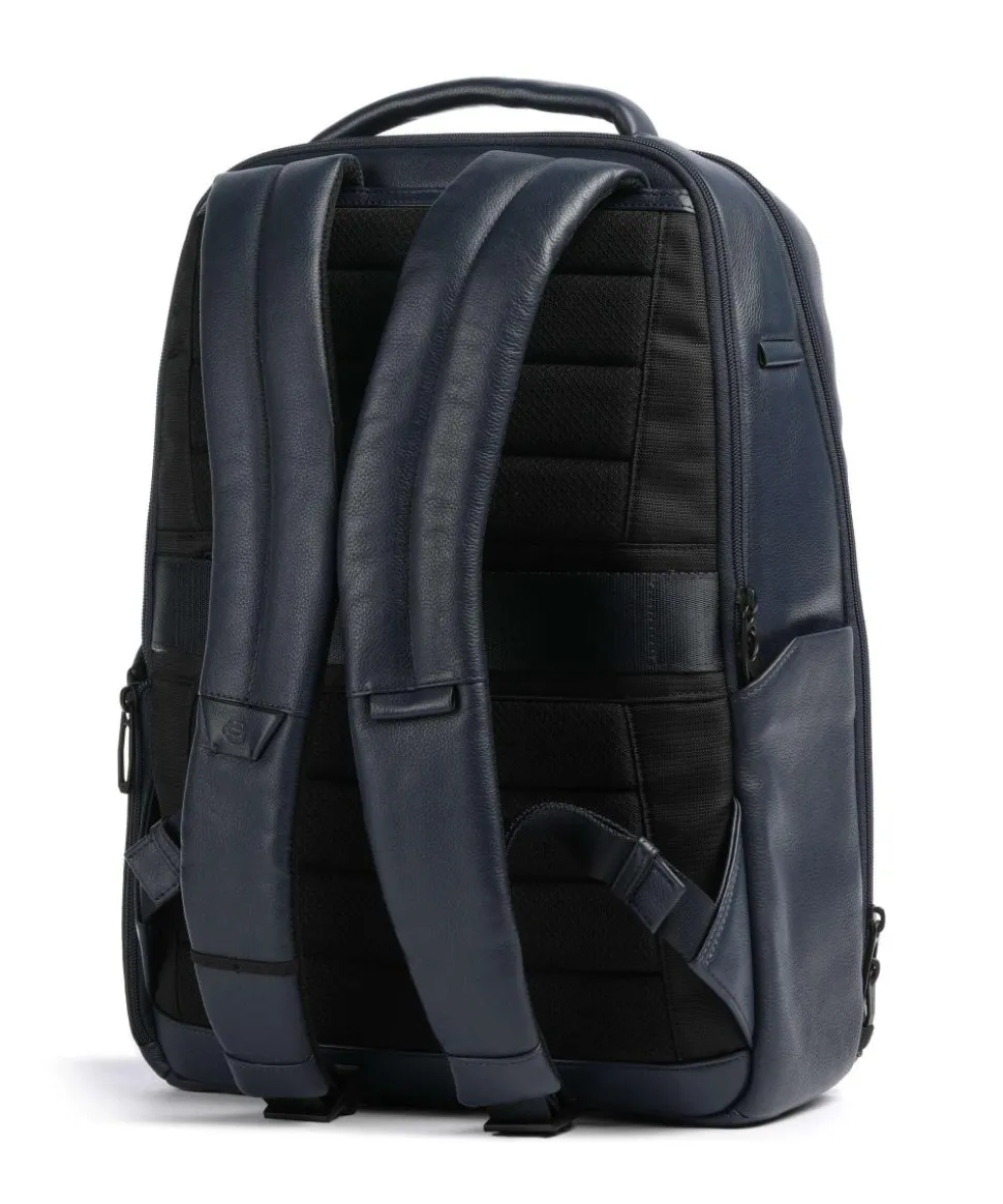 W137 Rucksack 13″ genarbtes Rindsleder dunkelblau