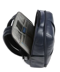 W137 Rucksack 13″ genarbtes Rindsleder dunkelblau