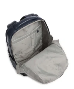 W137 Rucksack 13″ genarbtes Rindsleder dunkelblau