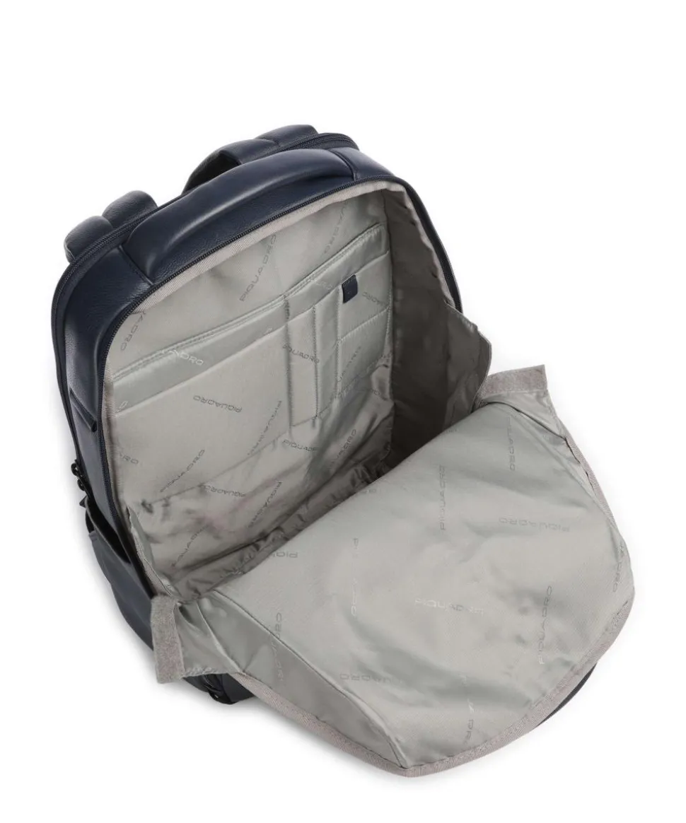 W137 Rucksack 13″ genarbtes Rindsleder dunkelblau