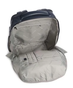 W137 Rucksack 14″ genarbtes Rindsleder dunkelblau