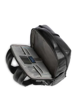 W137 Rucksack 13″ genarbtes Rindsleder schwarz