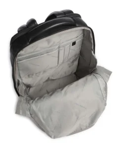 W137 Rucksack 13″ genarbtes Rindsleder schwarz