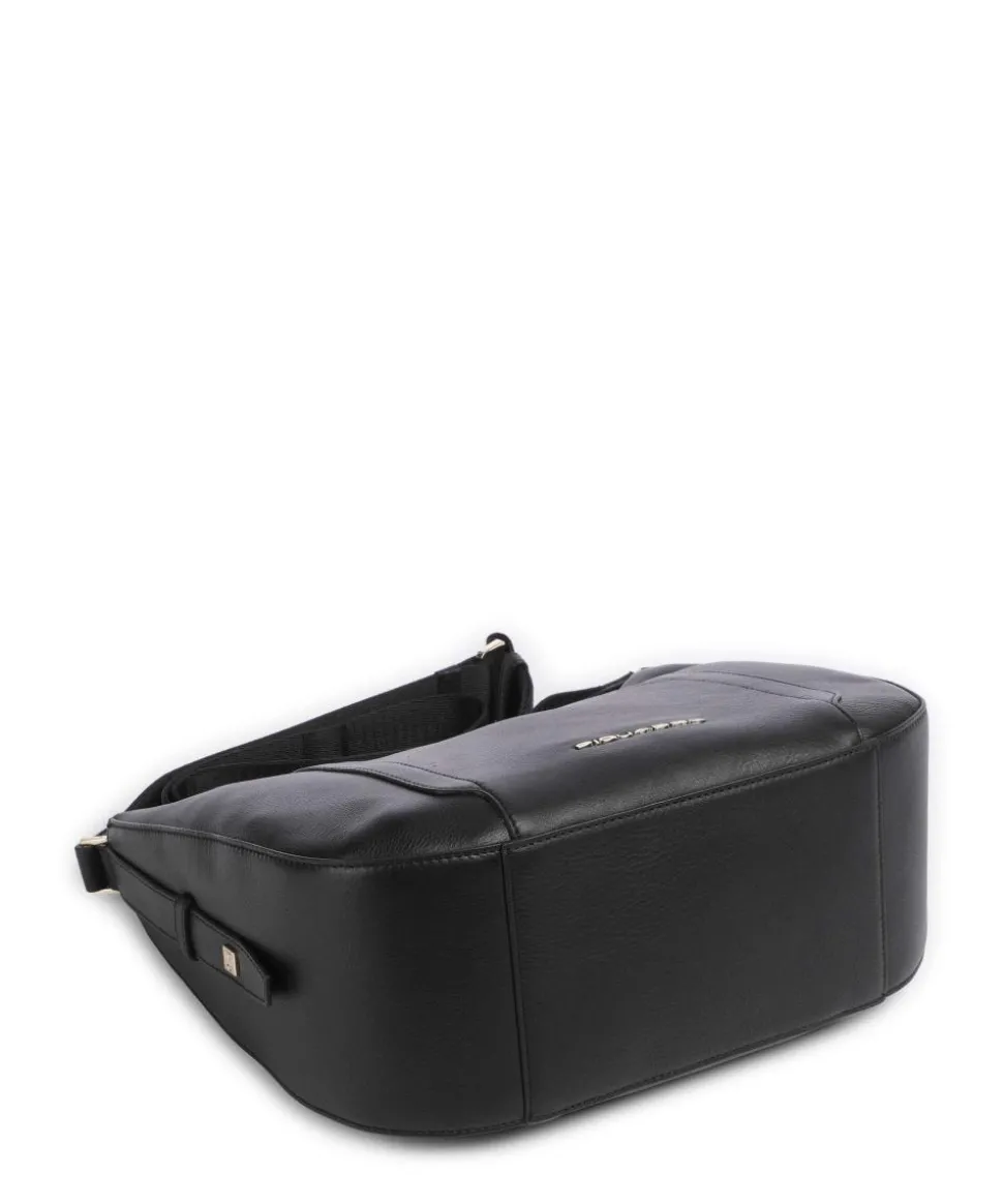 W92 Umhängetasche fein genarbtes Rindsleder schwarz