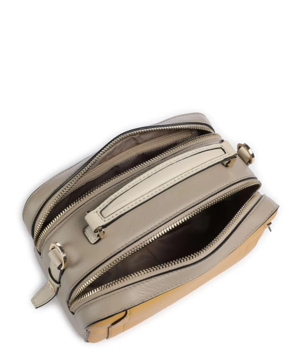 W92 Umhängetasche fein genarbtes Rindsleder ocker