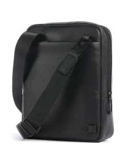 W137 Umhängetasche genarbtes Rindsleder schwarz