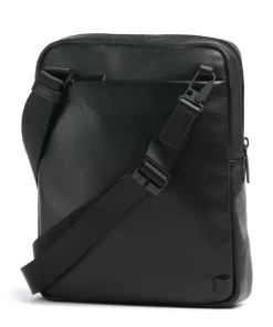 W137 Umhängetasche genarbtes Rindsleder schwarz